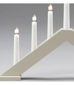 Konstsmide, guirlandes lumineuses de Noël Chandelier Scandinave En Bois, Laque Beige Mat Hot