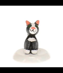 Hubrig, figurines pour enfant Chat Noir , Village De Noël Miniature Sale