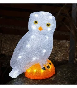 Konstsmide, guirlandes lumineuses de Noël Chouette Lumineuse Led En Acrylique, 27 Cm