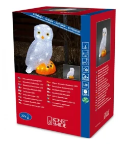 Konstsmide, guirlandes lumineuses de Noël Chouette Lumineuse Led En Acrylique, 27 Cm