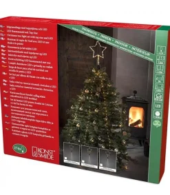 Konstsmide, guirlandes lumineuses de Noël Cime Sapin De Noël, Voile Guirlande Avec Etoile Doree, 274 Diodes Led Online