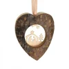 Zyx Music, chants de Noël Allemands traditionnels Coeur En Bois A Suspendre Motif Cisele Crèche Et Etoile, 6 Cm Online