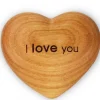 Waldfabrik, photophore en bois et étoile sapin de Noël Coeur En Bois, I Love You, 6 Cm Outlet