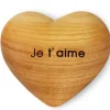 Waldfabrik, photophore en bois et étoile sapin de Noël Coeur En Bois, Je T'Aime, 6 Cm Hot