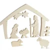 Waldfabrik, photophore en bois et étoile sapin de Noël Crèche De Noël Avec Nativite, Bois Naturel, 15 Cm Sale
