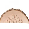 Waldfabrik, photophore en bois et étoile sapin de Noël Crèche De Noël En Relief, Taillee Dans Un Rondin De Bois, 12 Cm Best