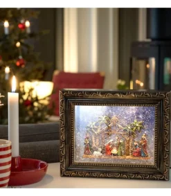 Konstsmide, guirlandes lumineuses de Noël Crèche De Noël Lumineuse, Effet Neige Best
