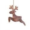 Waldfabrik, photophore en bois et étoile sapin de Noël Déco De Noël, Cerf En Bois A Suspendre, 6 Cm Discount