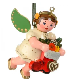 Hubrig, figurines pour enfant Déco Sapin De Noël, Ange Et Botte Rouge Outlet