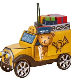 Hubrig, figurines pour enfant Déco Sapin Vintage, Ourson Et Voiture De La Poste New