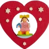 Graupner, décoration de sapin de Noël, Déco Noël enfant Décoration De Sapin De Noël, Coeur Avec Poupee Discount