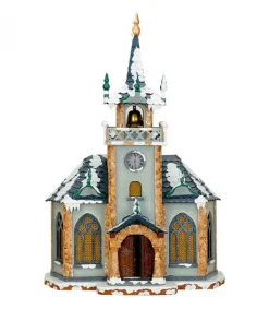 Hubrig, figurines pour enfant Eglise Eclairee Pour Village De Noël Miniature Winterkinder Sale