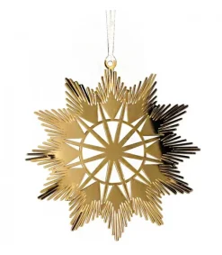 Pluto Produkter, déco de Noël Scandinave Etoile Design En Metal Dore A Accrocher Discount