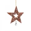 Waldfabrik, photophore en bois et étoile sapin de Noël Etoile En Bois Avec Cristal Swarovski Online