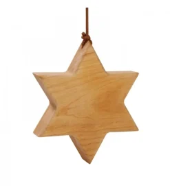 Waldfabrik, photophore en bois et étoile sapin de Noël Etoile En Bois D'Aulne A Suspendre 9 Cm Online