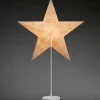 Konstsmide, guirlandes lumineuses de Noël Etoile Lumineuse Electrique 5 Branches En Papier, Blanche, Sur Pied Blanc, 46 Cm Clearance