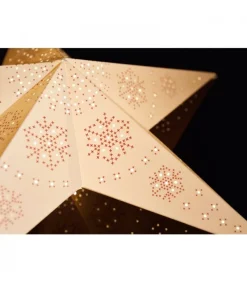 Konstsmide, guirlandes lumineuses de Noël Etoile Lumineuse Electrique 5 Branches En Papier, Blanche, Sur Pied Blanc, 46 Cm Clearance