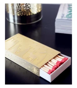 Pluto Produkter, déco de Noël Scandinave Etui Dore Motif Sapin De Noël Pour Boite D'Allumettes Hot