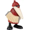 Köhler, Père Noël en bois Figurine Père Noël Accordeoniste New