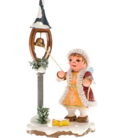 Hubrig, figurines pour enfant Fillette Et La Clochette De Noël - Village De Noël Miniature Best