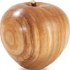 Waldfabrik, photophore en bois et étoile sapin de Noël Fruit En Bois, Grande Pomme, 9 Cm