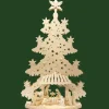 Ratags, décos de Noël lumineuses en bois Grand Sapin Lumineux Led En Bois Avec Personnages De La Crèche Outlet