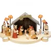 Richard Glasser, Pyramides de Noël allemandes Grande Crèche De Noël En Bois Avec Personnages Best