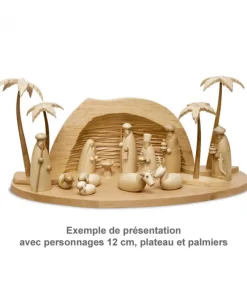 Schalling, crèche moderne Grotte Pour Crèche De Noël En Bois D'Aulne, 39 Cm Best