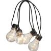 Konstsmide, guirlandes lumineuses de Noël Guirlande Lumineuse De Terrasse 10 M Extensible, 10 Ampoules Ambrees Hot
