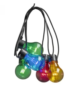 Konstsmide, guirlandes lumineuses de Noël Guirlande Lumineuse De Terrasse 10 M Extensible, 10 Ampoules Multicolores Discount