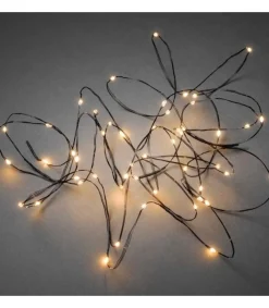 Konstsmide, guirlandes lumineuses de Noël Guirlande Lumineuse Led Effet Gouttes, 100 Diodes Ambrees, Fil Noir