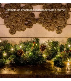 Konstsmide, guirlandes lumineuses de Noël Guirlande Lumineuse Led Effet Gouttes, 100 Diodes Ambrees, Fil Noir