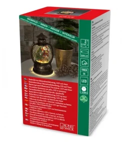Konstsmide, guirlandes lumineuses de Noël Lanterne À Neige Boule A Led, Père Noël, 20 Cm Clearance