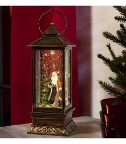 Konstsmide, guirlandes lumineuses de Noël Lanterne De Noël À Neige Avec Père Noël, 27 Cm Hot