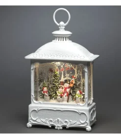 Konstsmide, guirlandes lumineuses de Noël Lanterne De Noël Blanche, 4 Bonshommes De Neige Avec Oiseaux Online