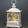 Konstsmide, guirlandes lumineuses de Noël Lanterne De Noël Blanche, Père Noël Volant Au-Dessus D'Un Village Discount