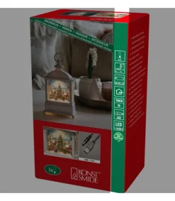 Konstsmide, guirlandes lumineuses de Noël Lanterne De Noël Blanche, Village De Noël Avec Sapin Clearance