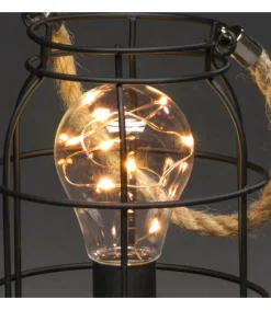 Konstsmide, guirlandes lumineuses de Noël Lanterne Lumineuse A Led En Metal, Ronde, 18 Cm Best