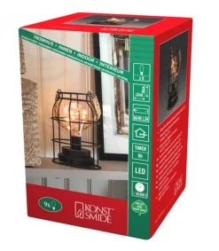 Konstsmide, guirlandes lumineuses de Noël Lanterne Lumineuse A Led En Metal, Ronde, 18 Cm Best