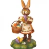 Hubrig, figurines pour enfant Lapin De Paques En Bois Avec Crocus New