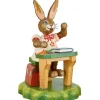 Hubrig, figurines pour enfant Lapin De Paques En Bois Ecolier Assidu New