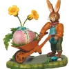 Hubrig, figurines pour enfant Lapin De Paques En Bois Et Poussins Clearance