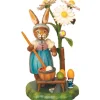 Hubrig, figurines pour enfant Lapin De Paques En Bois Peintre D'Oeufs Colores Best