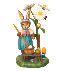 Hubrig, figurines pour enfant Lapin De Paques En Bois Peintre D'Oeufs Colores Best