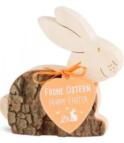 Waldfabrik, photophore en bois et étoile sapin de Noël Lapin En Bois Couche, 9 Cm Discount