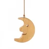 Waldfabrik, photophore en bois et étoile sapin de Noël Lune En Bois De Chene A Suspendre 12,5 Cm Outlet