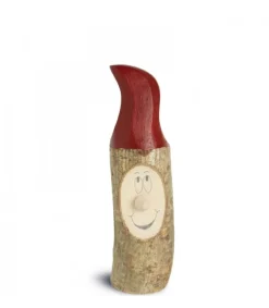 Waldfabrik, photophore en bois et étoile sapin de Noël Lutin En Bois Père Noël Avec Bonnet Rouge Peint, 7 Cm Discount