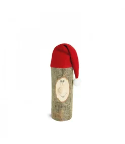 Waldfabrik, photophore en bois et étoile sapin de Noël Lutin Père Noël En Bois Avec Bonnet Rouge, 6 Cm New