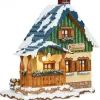 Hubrig, figurines pour enfant Maison Eclairee Pour Figurine De Noël Miniature Winterkinder, La Maison Forestiere Outlet