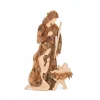 Waldfabrik, photophore en bois et étoile sapin de Noël Marie, Joseph Et Enfant Jesus En Ecorce De Bois, 12 Cm Hot